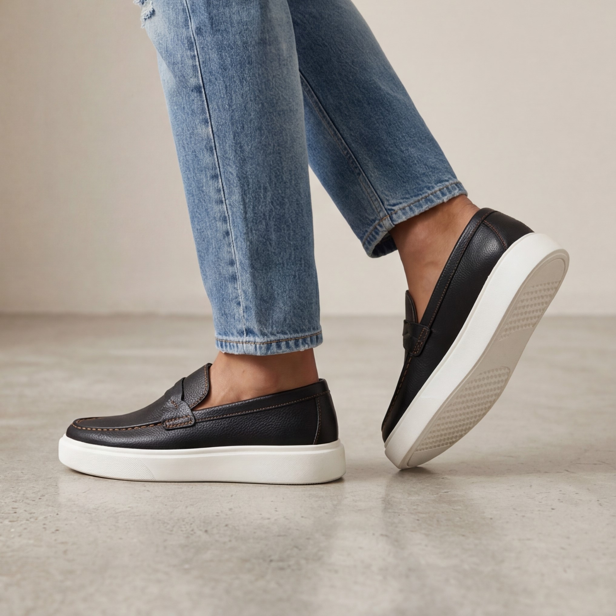Men’s Leather Loafers – Durable Elegant Style - الصورة 7