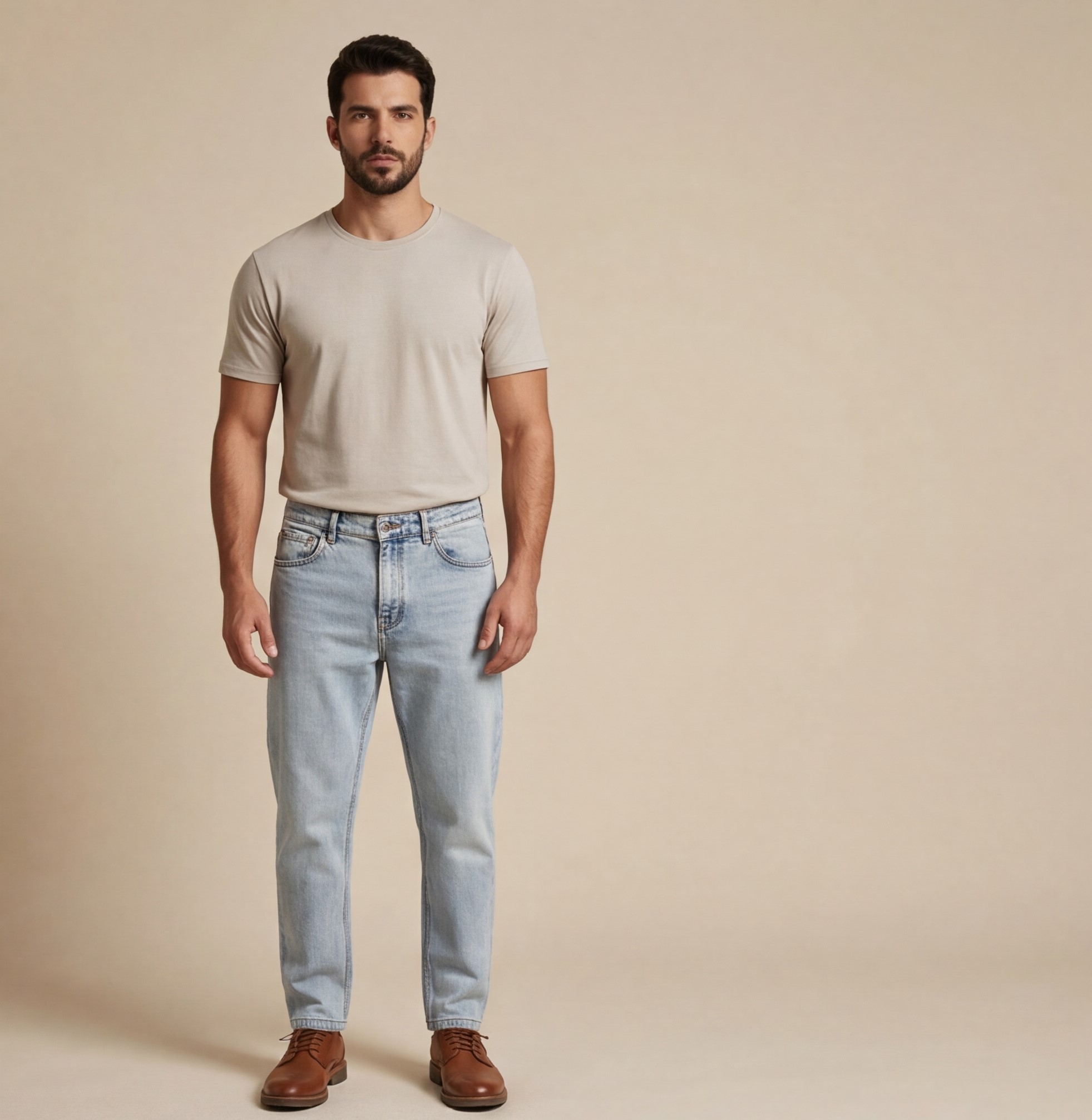 Men’s Denim Jeans – Modern Comfortable Fit - الصورة 2