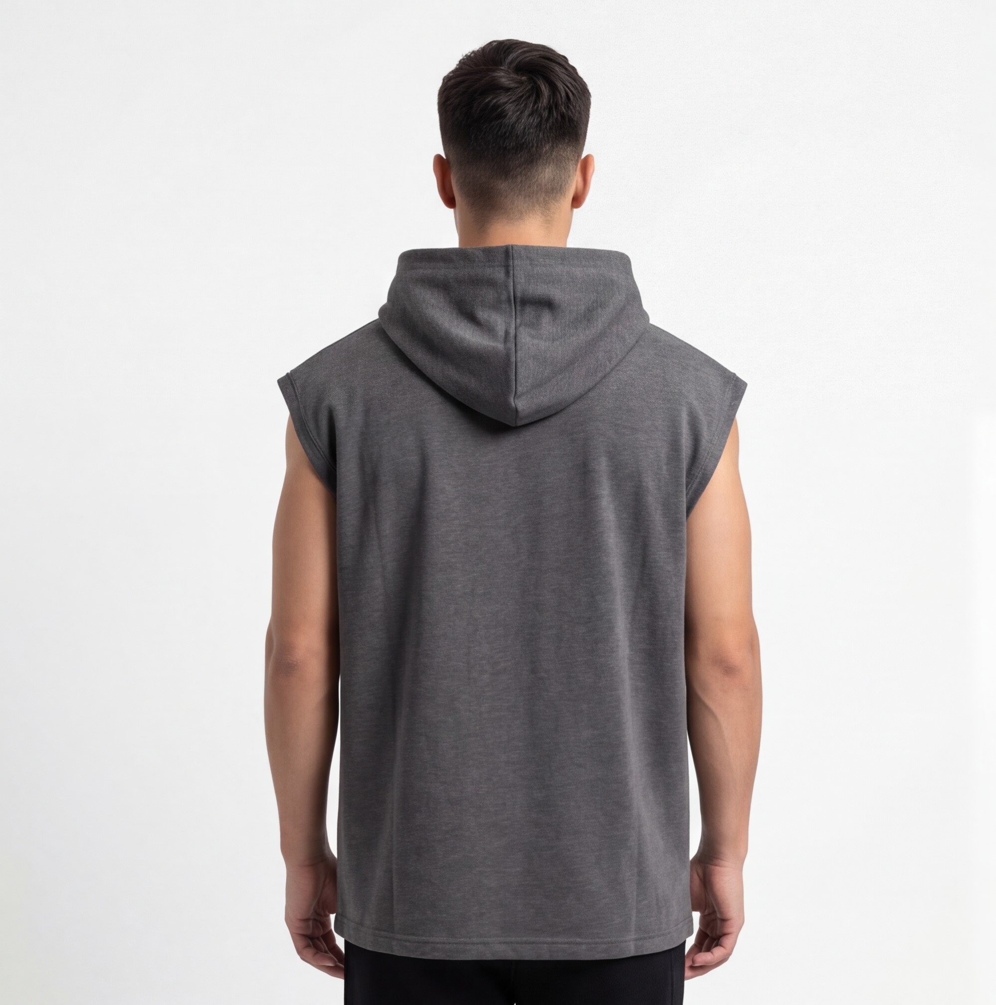 Men’s Sleeveless Hoodie – Sport Casual Style - الصورة 11