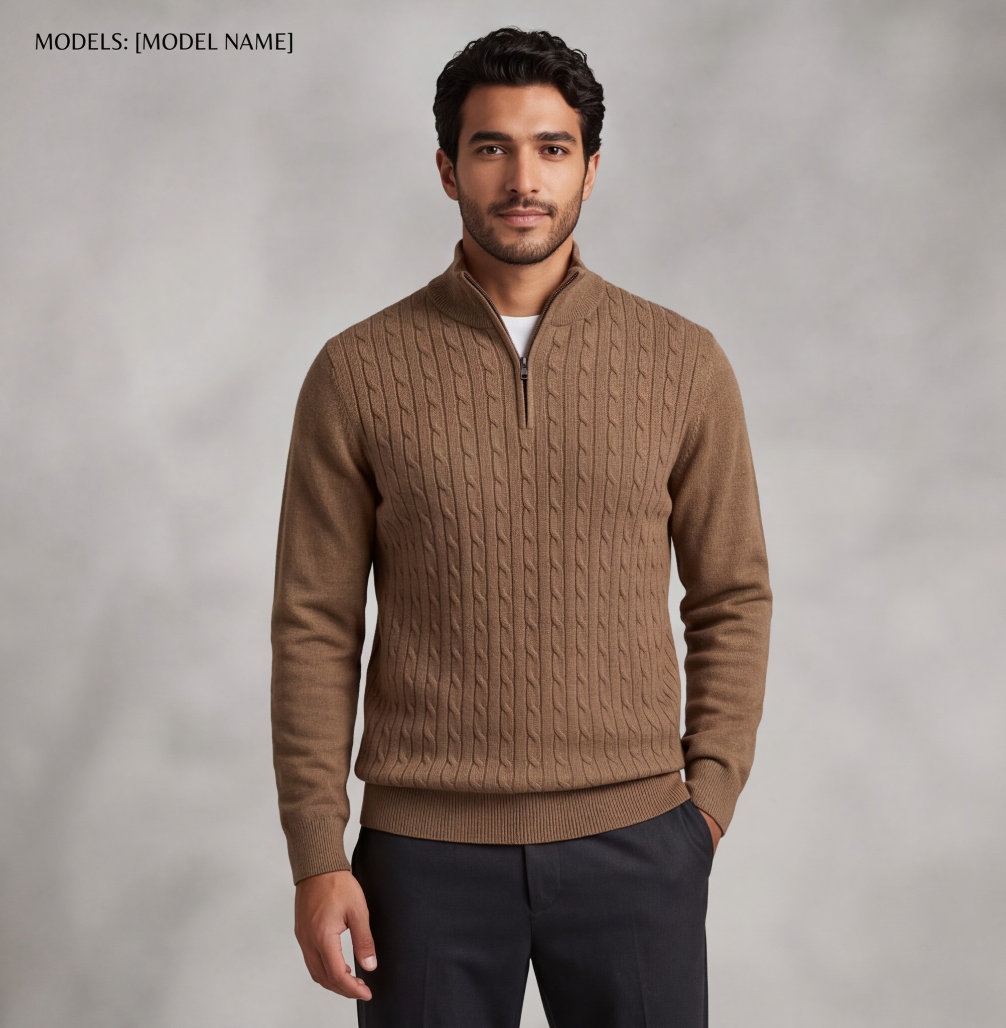 Men’s Half-Zip Sweater – Stylish Winter Comfort - Image 11