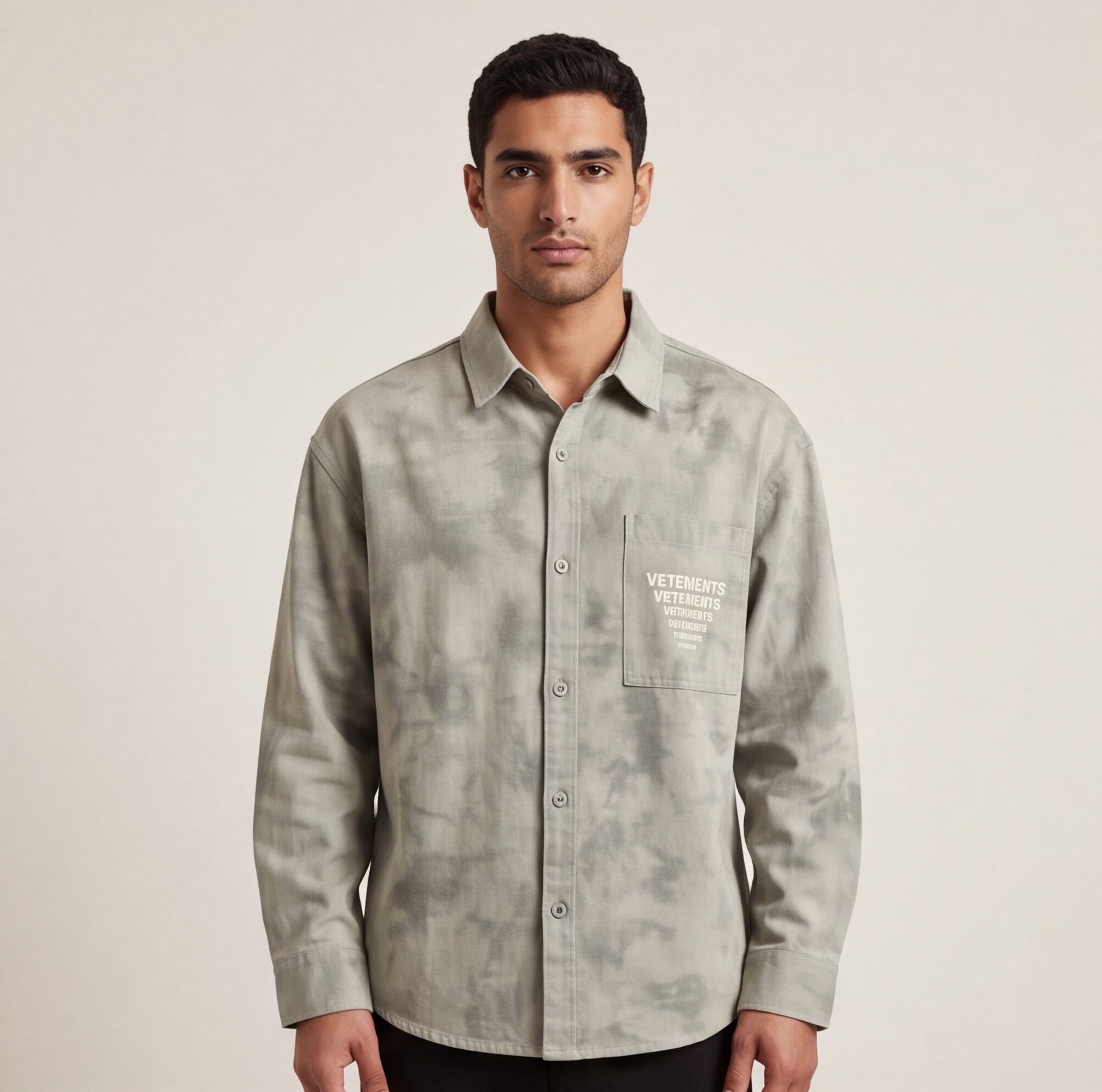 Men’s Patterned Cotton Shirt – Modern Stylish Look - الصورة 2
