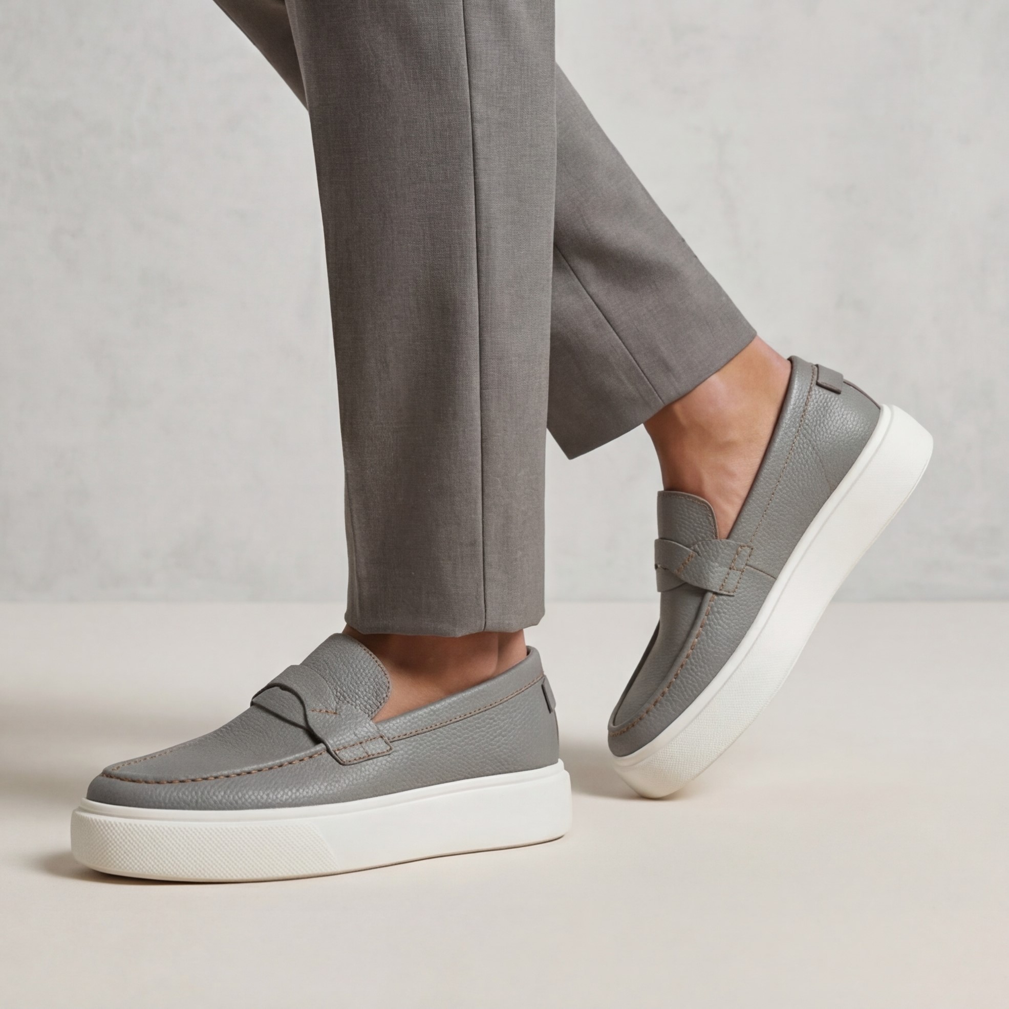 Men’s Leather Loafers – Durable Elegant Style - الصورة 5