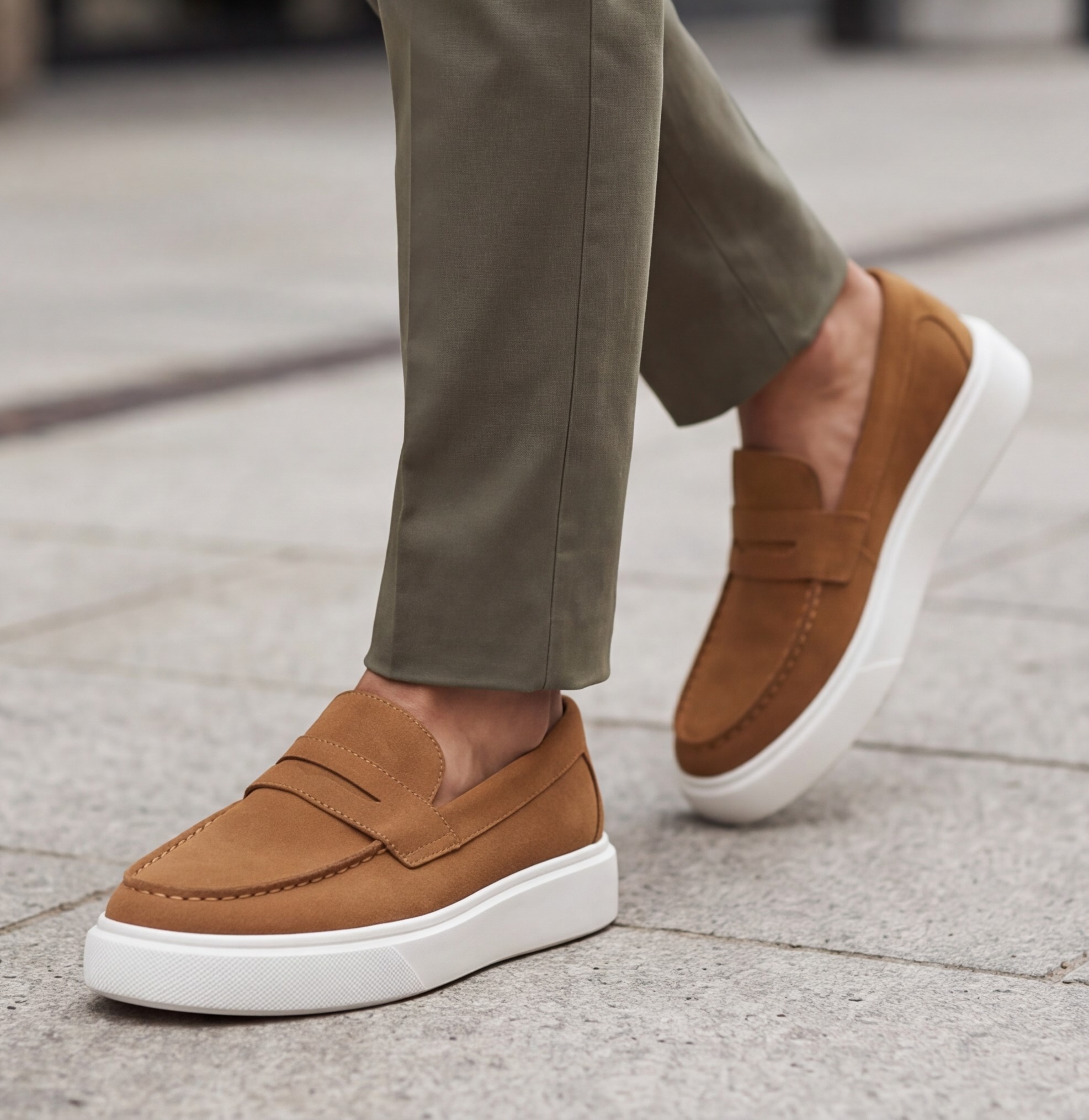 Men’s Suede Loafers – Elegant Premium Style