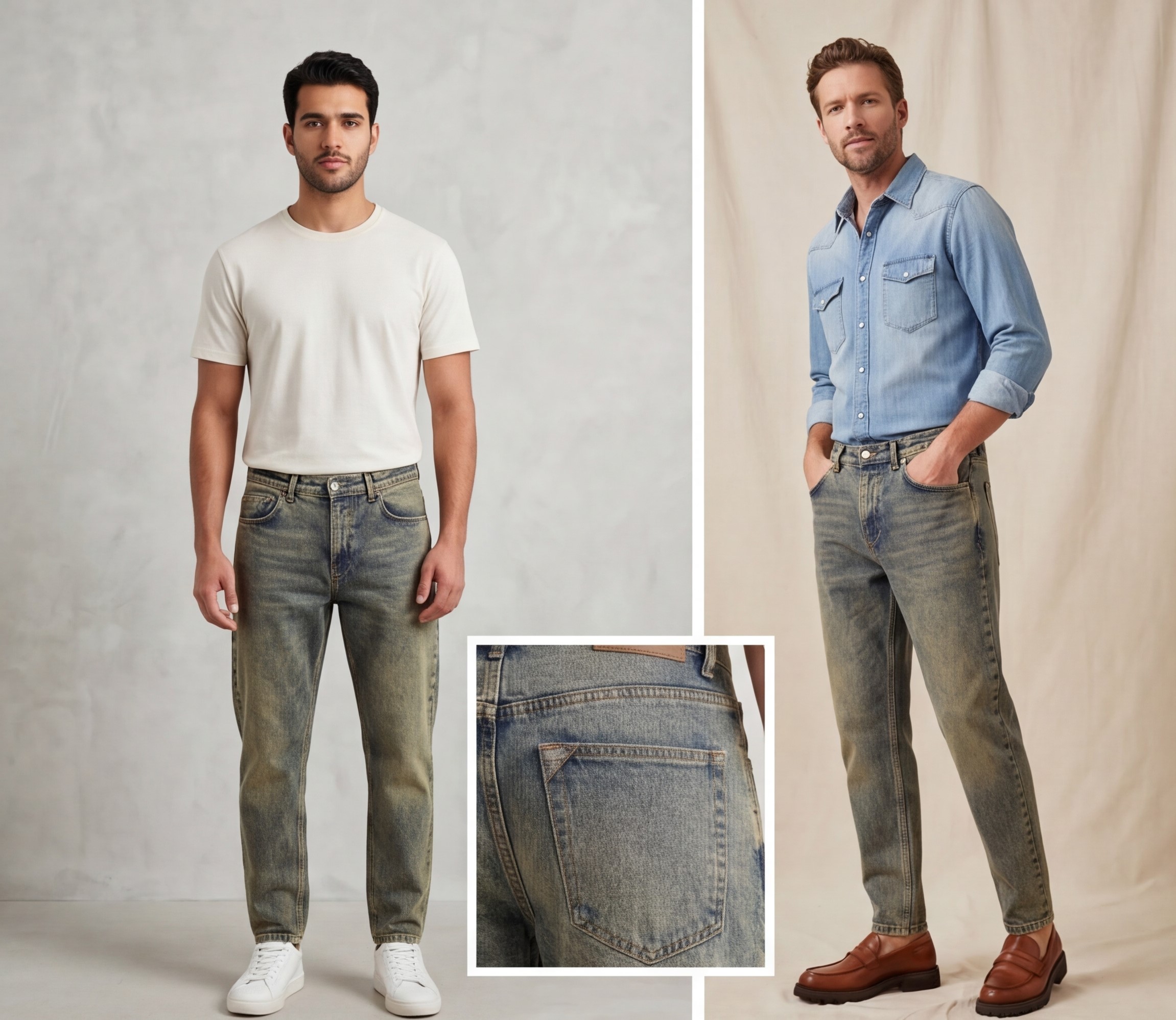 Men’s Denim Jeans – Modern Comfortable Fit