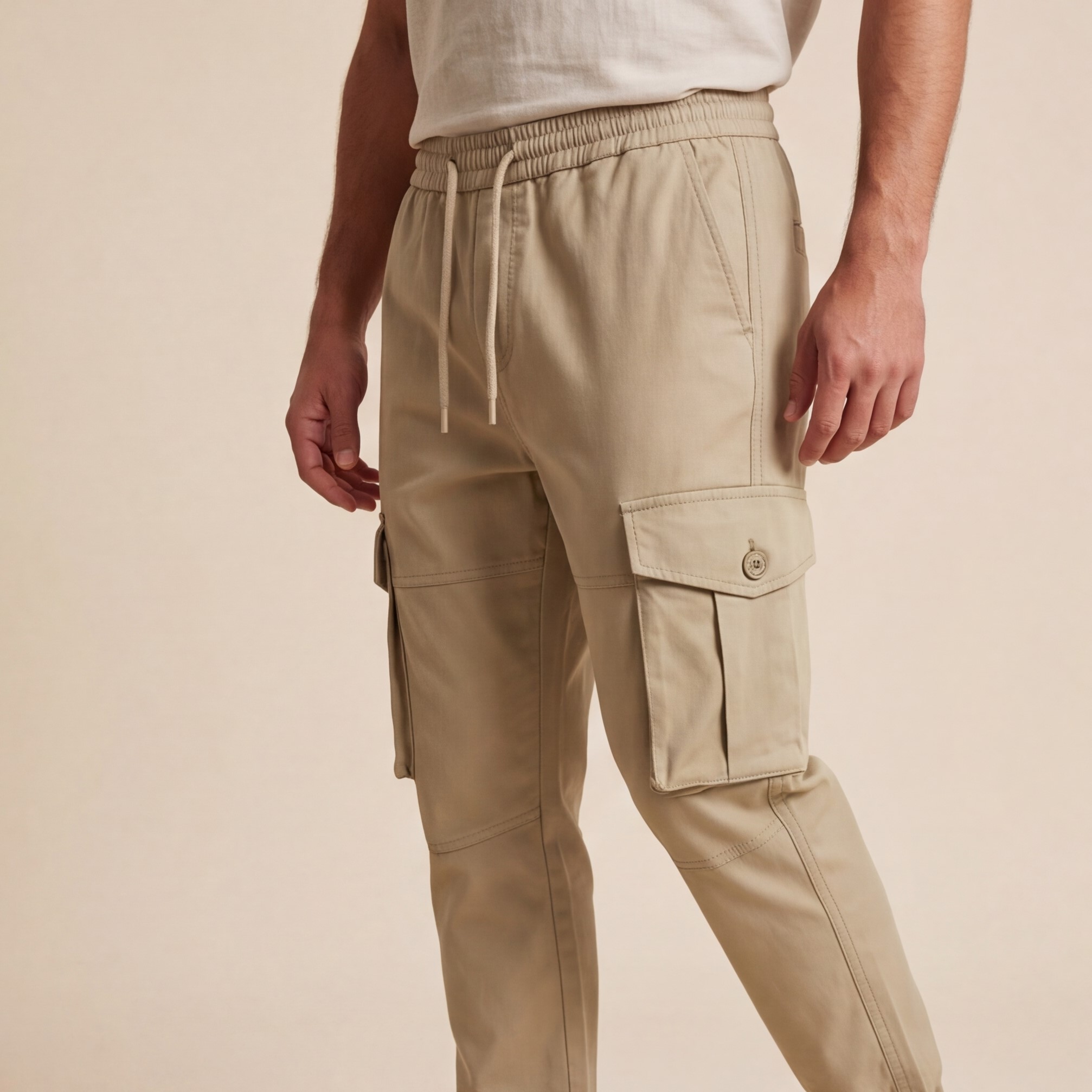 Men’s Cargo Pants with Side Pockets – Modern Utility Style - الصورة 5