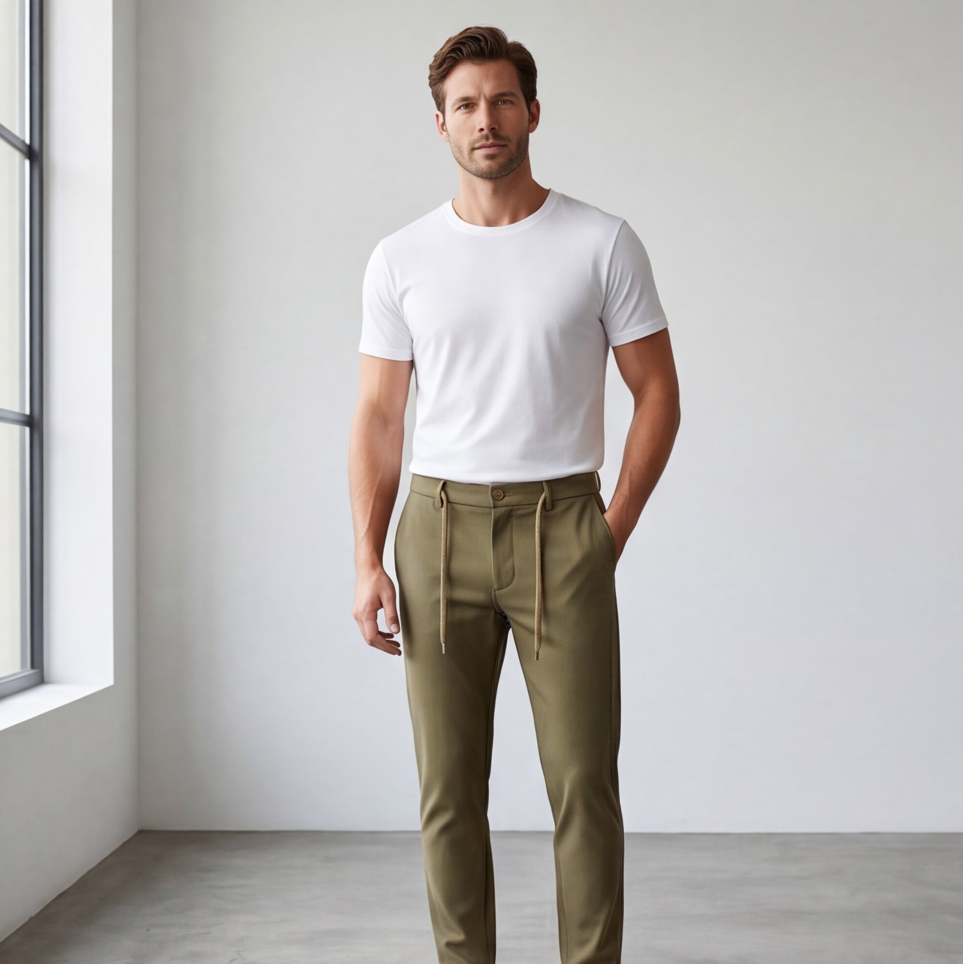 Men’s Chino Pants – Smart Casual Comfort - الصورة 3