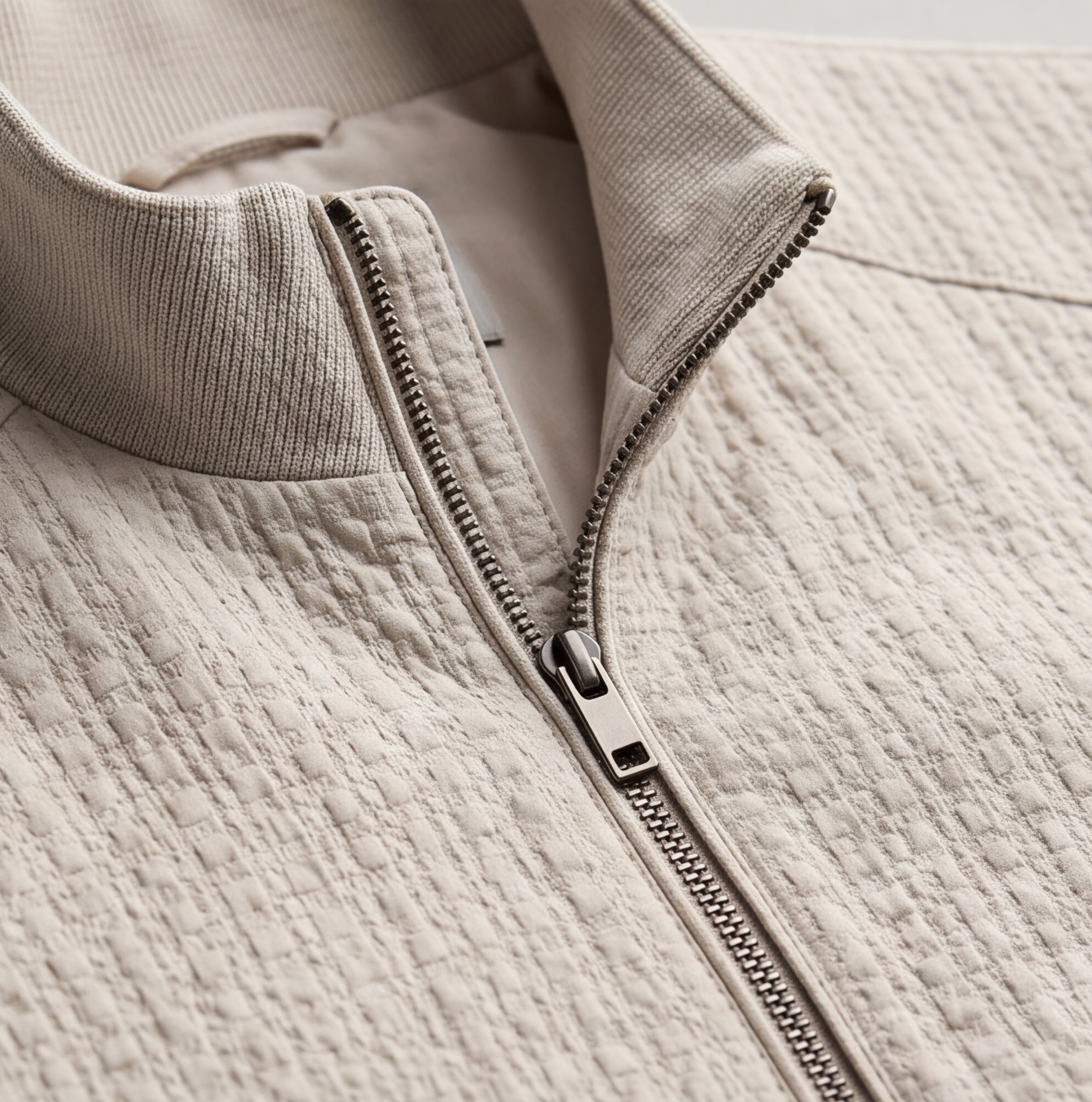 Men’s Checkered Zipper Jacket – Modern Casual Style - Image 2