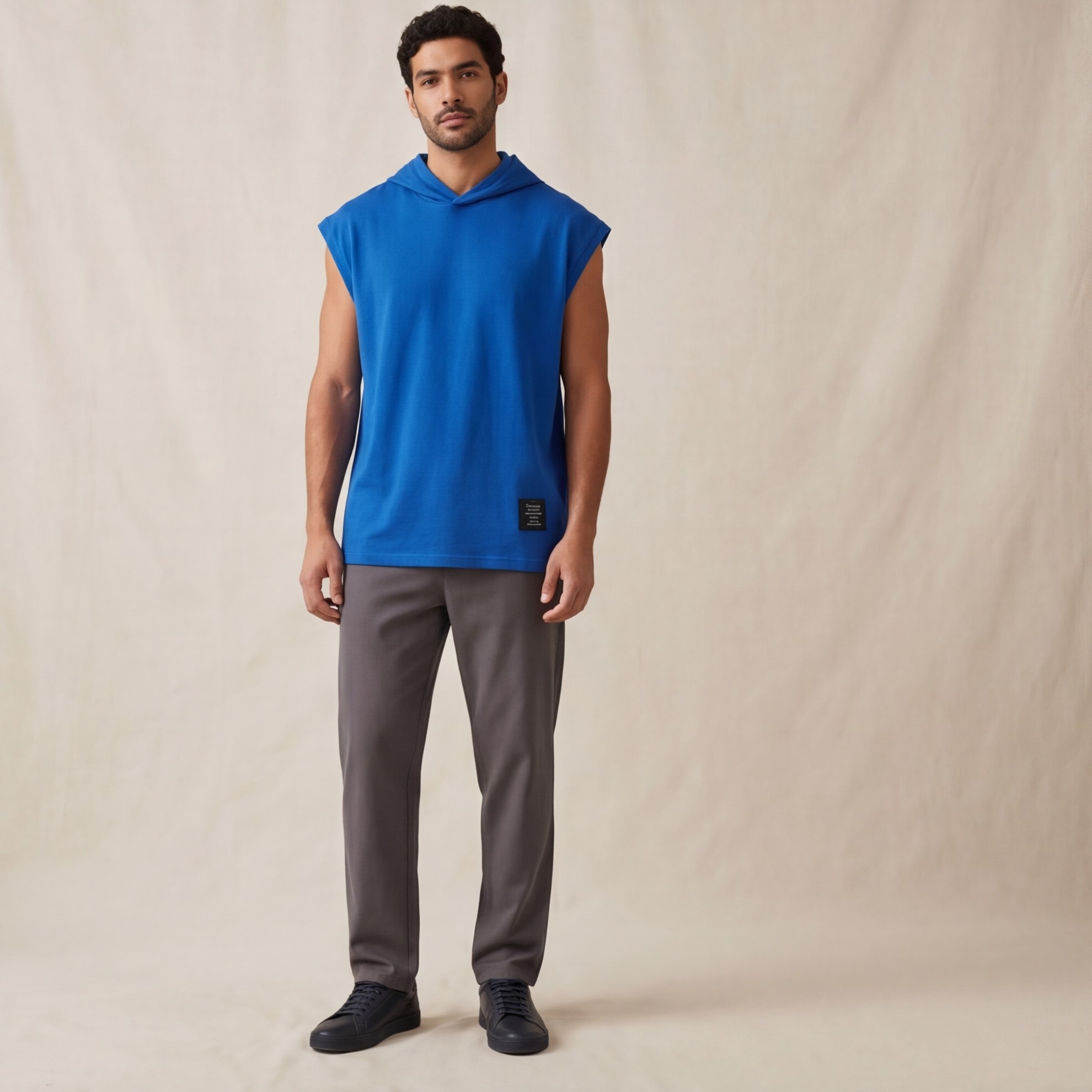 Men’s Sleeveless Hoodie – Sport Casual Style - الصورة 6