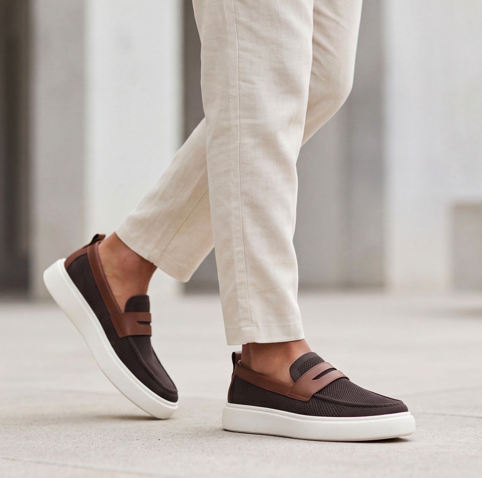 Men’s Mesh Loafers – Lightweight Breathable Comfort - الصورة 3