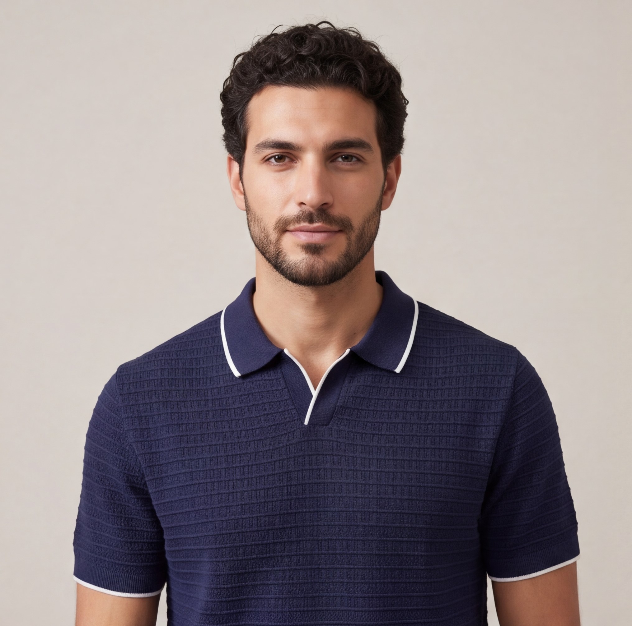 Men’s Striped Polo T-Shirt – Modern Elegant Style - Image 7