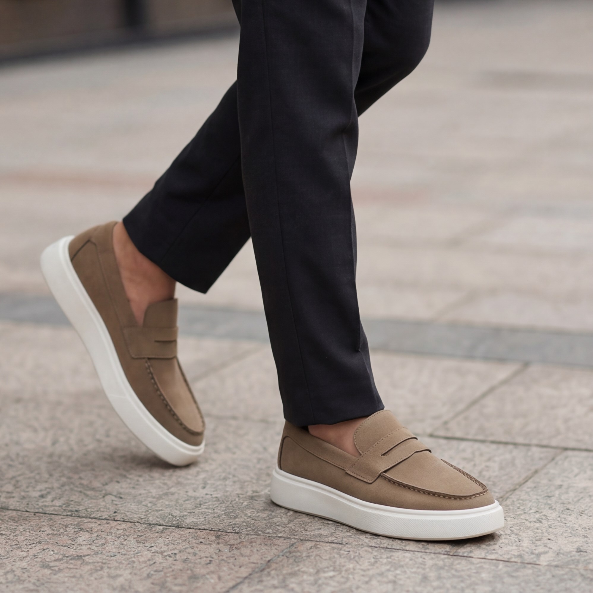 Men’s Suede Loafers – Elegant Premium Style - الصورة 7