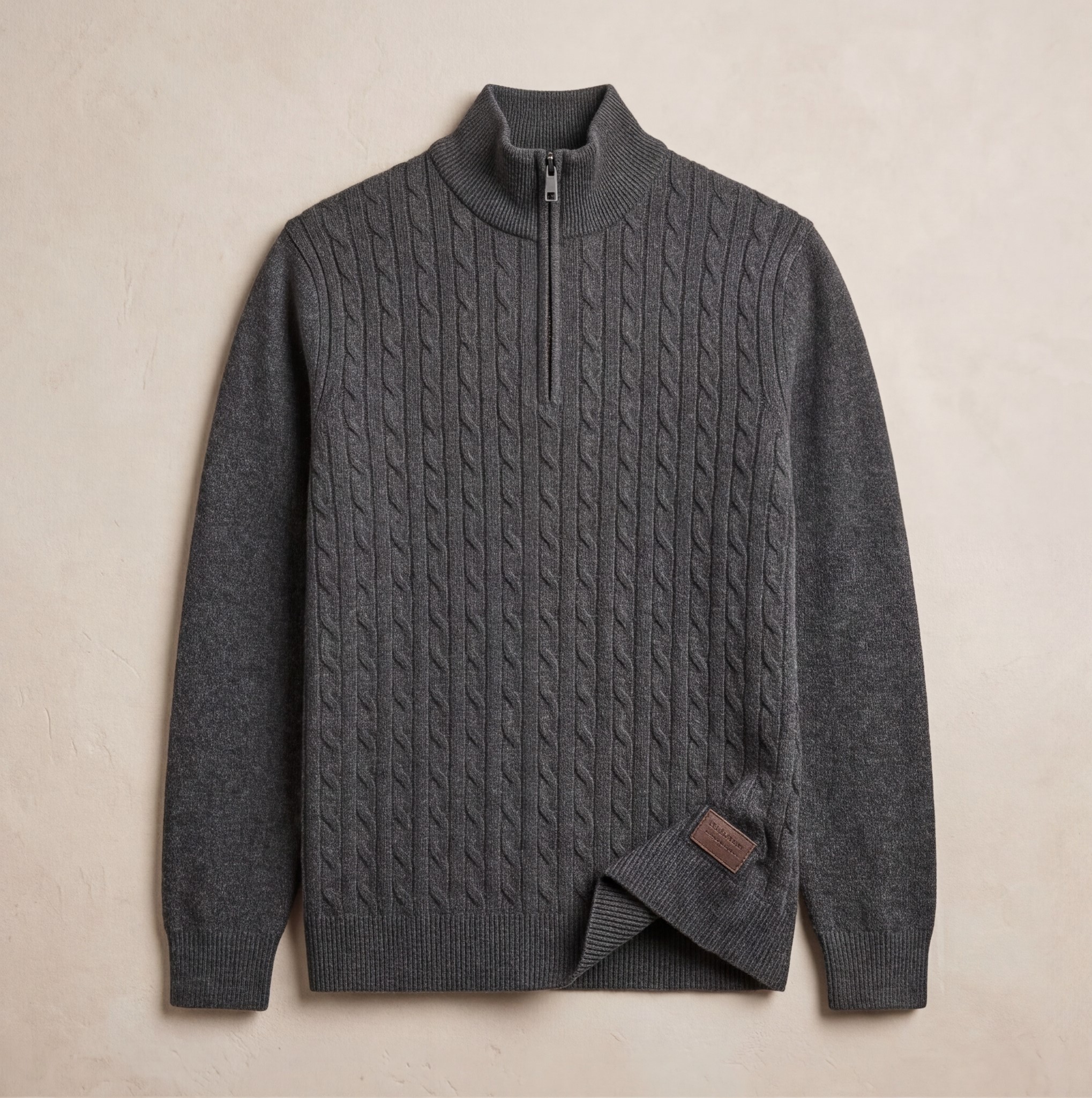 Men’s Half-Zip Sweater – Stylish Winter Comfort - Image 4