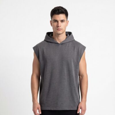 Men’s Sleeveless Hoodie – Sport Casual Style