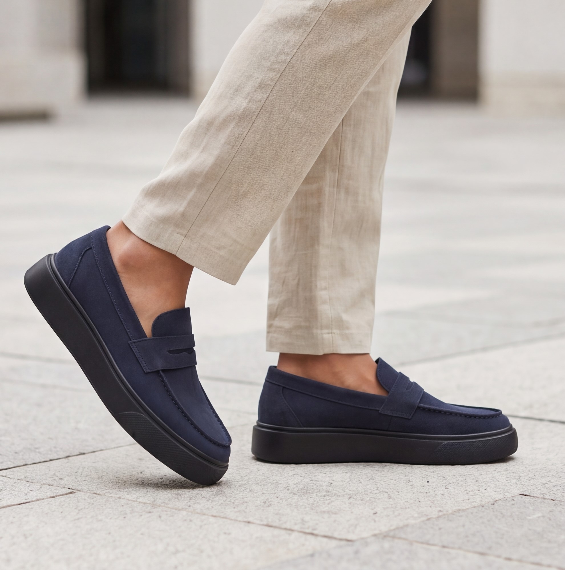 Men’s Suede Loafers – Elegant Premium Style - الصورة 9